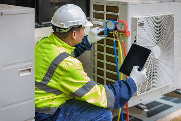 Professional Heat Pump Repair technician working in Elkin, NC